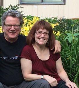 Marie E. Joyce (right) and Andy Mosher (left), her partner of 25 years.
