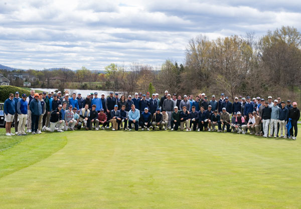 Group photo of 2024 golf tournament attendees