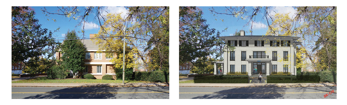 Before and After images of KKG house - Street view