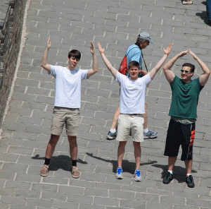 Current Fourth Years on the Great Wall of China