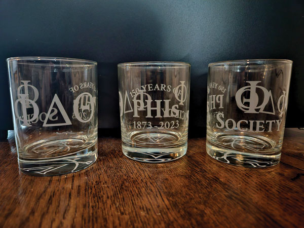Image of Phi Society cocktail glasses