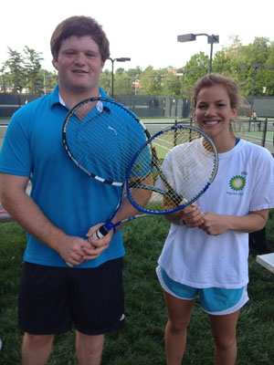 Three time winner Brian Sheehan ('12) with this year's partner Sophie Nosseir (Theta '13).