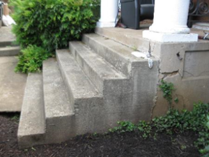 stairs in need of repair 