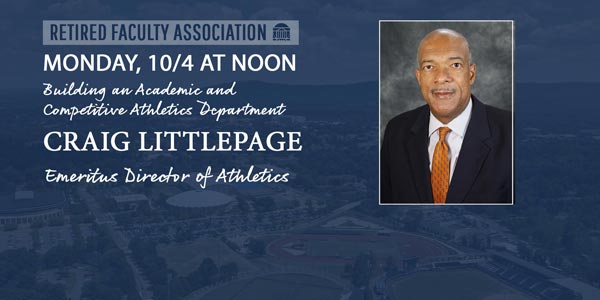 Craig Littlepage presents on how to build a competitive athletics department